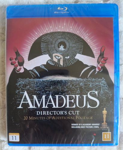 Amadeus director cut blu ray - director's,