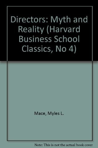 Directors myth and reality - myth,